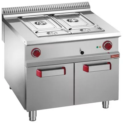 DIAMOND - Déclassé - Bain-marie électrique 8x GN 1/3-150 mm armoire ouverte