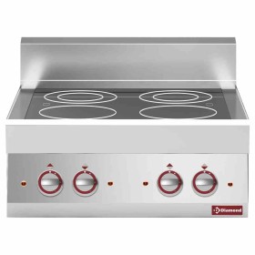 DIAMOND - Déclassé - Cuisinière électrique vitrocéramique 4 foyers