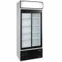 DIAMOND - Déclassé - Armoire positive 2 portes coulissantes 760 L avec caisson lumineux