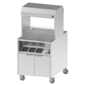 CASSELIN - Poste de salage double chauffe traversant 800 sur placard