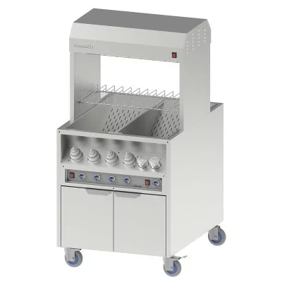 CASSELIN - Poste de salage chauffe sauce traversant 800