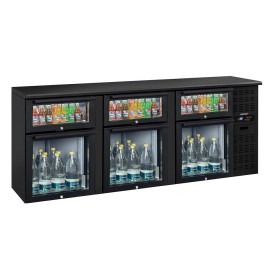 CASSELIN - Arrière bar 3 x 2 tiroirs mixtes vitrés 500 L