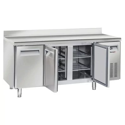 CASSELIN - Table réfrigérée négative avec dosseret 3 portes 400 L