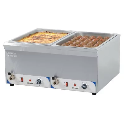 CASSELIN - Double bain-marie avec robinet de vidange GN 1/1 - 200 mm