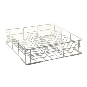 HOONVED - Panier carré pour assiettes - 20 assiettes