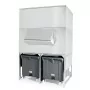BREMA - Réserve inox 1000kg avec chariots de manutention pour MUSTER 600
