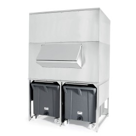 BREMA - Réserve inox 1000kg avec chariots de manutention pour MUSTER800/150