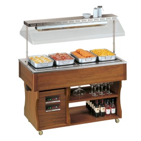 TECFRIGO - Desserte ISOLA maintien en température plaque vitrocéramiques 4 GN 1/1
