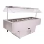 TECFRIGO - Desserte ISOLA inox bain-marie 6 GN 1/1
