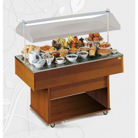 TECFRIGO - Desserte DELIZIE neutre surface d'exposition 1422x745 mm