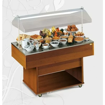 TECFRIGO - Desserte DELIZIE neutre surface d'exposition 1422x745 mm