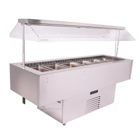 TECFRIGO - Desserte ISOLA inox positive ventilée 6 GN 1/1