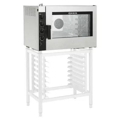 GIORIK - Four mixte électrique à injection 5 niveaux GN 1/1 600x400 avec humidificateur et sonde