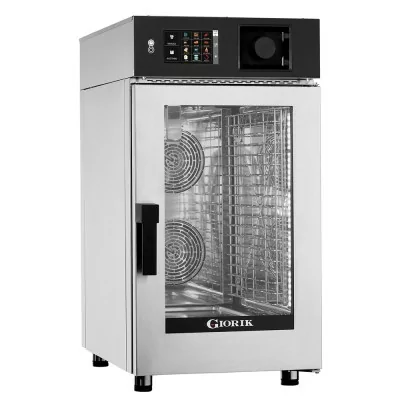 GIORIK - Four mixte compact électrique écran digital 7'' 10 niveaux GN 1/1 vapeur symbiotique et lavage intégré