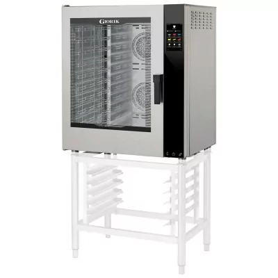 GIORIK - Four mixte réversible 10 niveaux GN 1/1 - 600x400 vapeur par injection - ferrage à gauche - lavage intégrée