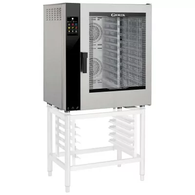 GIORIK - Four mixte réversible 10 niveaux GN 1/1 - 600x400 vapeur par injection - ferrage à droite - lavage intégrée