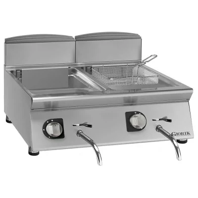 GIORIK - Friteuse électrique commandes électromécaniques 2x10 L - TOP