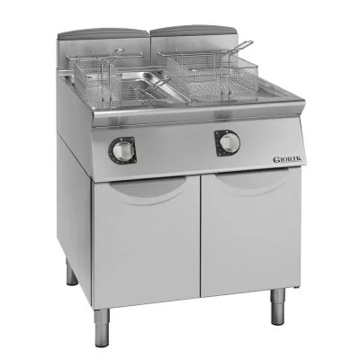 GIORIK - Friteuse électrique commandes électromécaniques 2x21 L