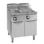 GIORIK - Friteuse gaz brûleurs internes commandes électromécaniques 2x17 L