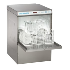 HOONVED - Lave-verres 400x400 avec adoucisseur et pompe de vidange