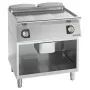 GIORIK - Plancha électrique acier chromé surface de cuisson double lisse 80x90x90
