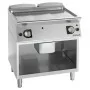 GIORIK - Plancha gaz acier chromé surface de cuisson double lisse 80x90x90