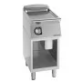 GIORIK - Plancha électrique acier chromé surface de cuisson simple rainurée 40x90x90