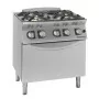 GIORIK - Fourneau feux vifs gaz 4 feux four gaz 80x90x90