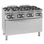 GIORIK - Fourneau feux vifs gaz 6 feux four électrique XL 120x90x90