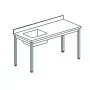 TECNOX - Table du chef bac à gauche 80x60x90