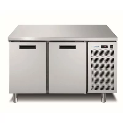 AFINOX - Meuble réfrigéré GN1/1 négatif 2 portes groupe logé inox central