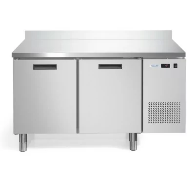 AFINOX - Meuble refrigéré 2 portes 600x400 positif avec dosseret