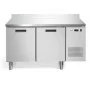 AFINOX - Meuble refrigéré 2 portes 600x400 positif avec dosseret