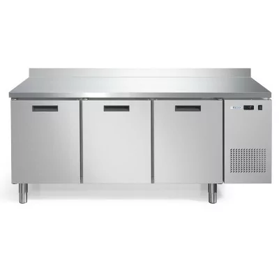 AFINOX - Meuble refrigéré 3 portes 600x400 positif avec dosseret
