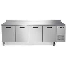 AFINOX - Meuble refrigéré 4 portes 600x400 positif avec dosseret