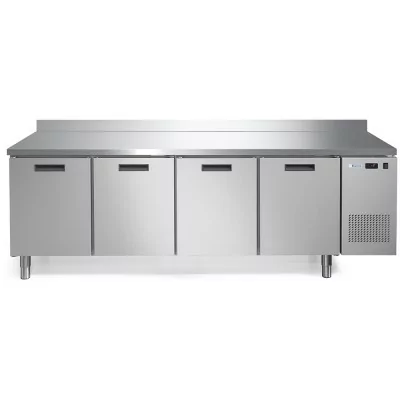 AFINOX - Meuble refrigéré 4 portes 600x400 positif avec dosseret
