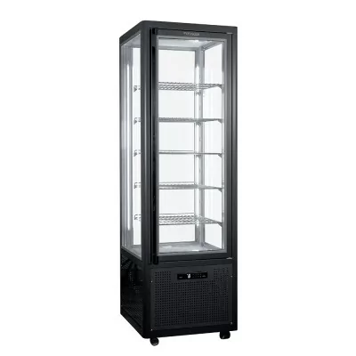 TECFRIGO - Vitrine verticale SNELLE bi-température 360 L grilles