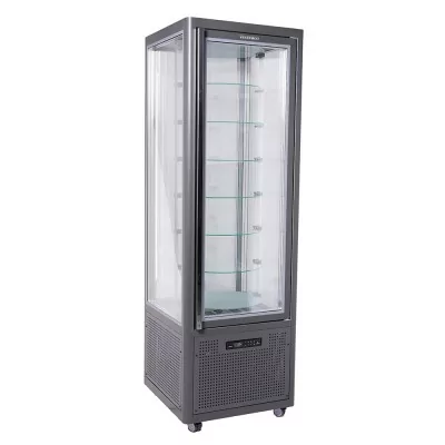 TECFRIGO - Vitrine verticale SNELLE positive spécial chocolat ventilée 360 L tablettes en verre rotatives