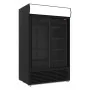 DIAMOND - Armoire positive à boissons 2 portes 1230 L, noir