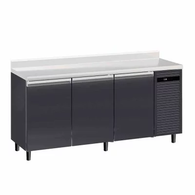 FURNOTEL - Arrière-bar skinplate groupe logé H. 1000 mm 3 portes 400 litres