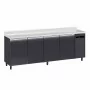 FURNOTEL - Arrière-bar skinplate groupe logé H. 1000 mm 4 portes 540 litres