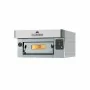 ITALFORNI - Four à pizza avec finition Inox Série CL 1 chambre 8 pizzas commandes digitales