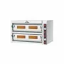 ITALFORNI - Four à pizza avec commandes mécaniques Série TK 2 chambres 12 pizzas Profondeur 940 mm