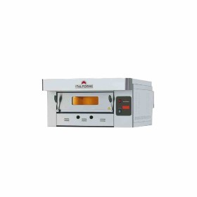 ITALFORNI - Four à pizza gaz gamme Eco Gaz finition inox 1 chambre 4 pizzas