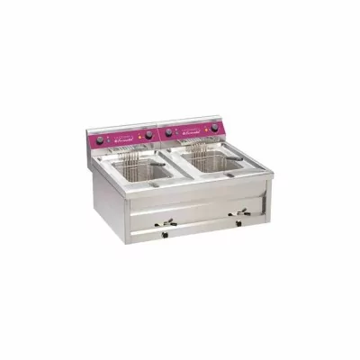 FURNOTEL - Friteuse sur table électrique 2 x 9 litres 2 bacs