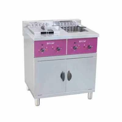FURNOTEL - Friteuse électrique sur coffre 2 x16 litres