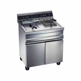 FURNOTEL - Friteuse électrique sur coffre 2 bacs 14 litres