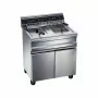 FURNOTEL - Friteuse électrique sur coffre 2 bacs 14 litres