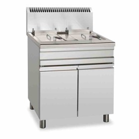 FURNOTEL - Friteuse gaz sur coffre 2 bacs 14 litres