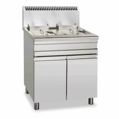 FURNOTEL - Friteuse gaz sur coffre 2 bacs 14 litres